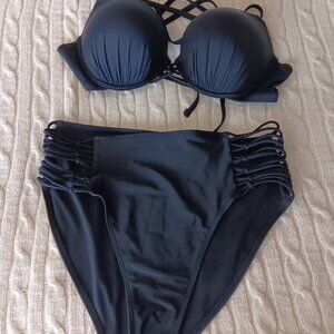 Black Swimsuit 38D and XL (hygiene liner intact)